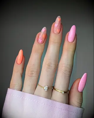 Pink and orange Valentine