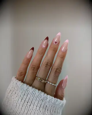 Brown and pink Valentine