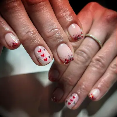 Red XO heart Valentine