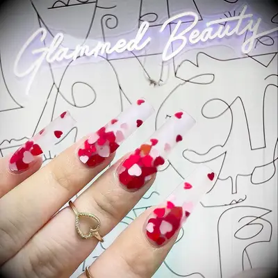 Matte red heart Valentine