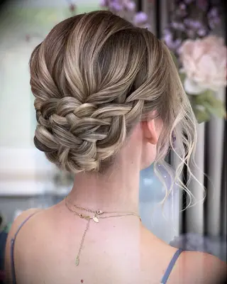 Braided Bun wedding hairstyle