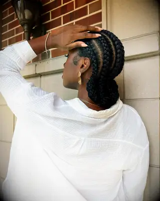 Cornrow Braids wedding hairstyle