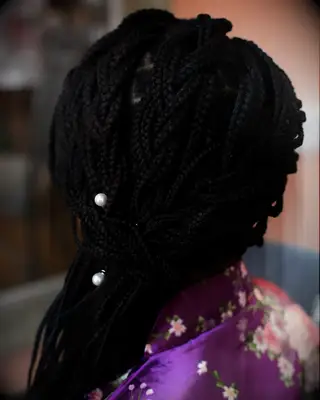 Braided braids wedding hairstyle