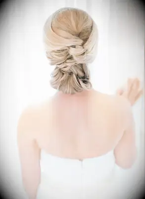 Braided Chignon wedding hairstyle