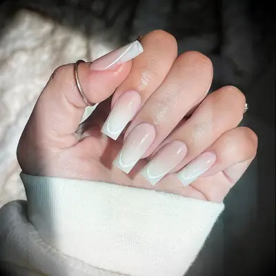 Ombre French Manicure wedding nails