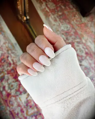 Milky French Wedding Manicure 