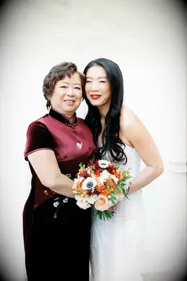 Short hair with bangs mother of the bride hairstyle 