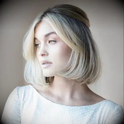 Short And Sweet bang wedding hairstyle