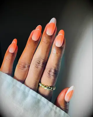 Ombre Summer wedding Nails