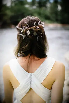 Wildflower Laced Half-Up Hairstyle