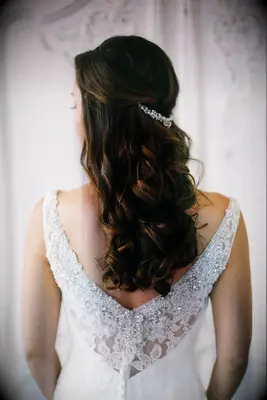 Romantic and Curled Half-Updo