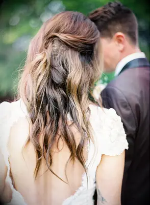 Loose and Boho Half-Updo