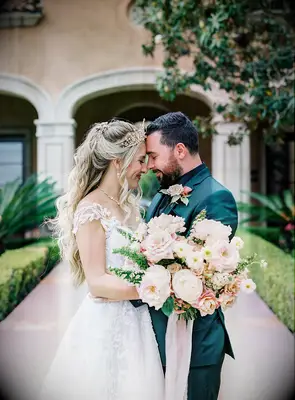 Half-Updo With a Crown