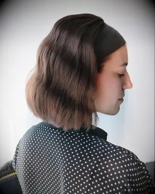 Soft texture thin wedding hairstyle