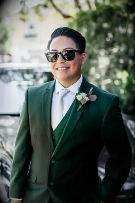 Short pompadour haircut