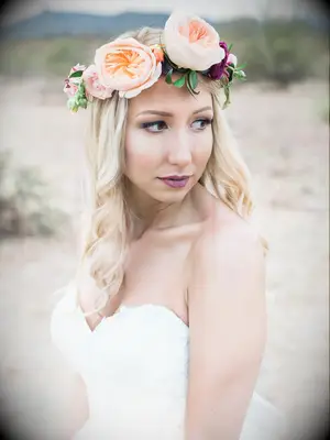 Oversize Blush Garden Rose Flower Crown