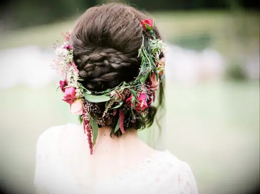 Paired With a Braided Updo - bridal crowns