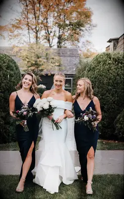 Romantic glam bridesmaid makeup