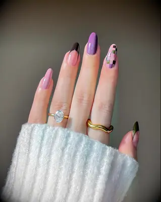 Punk princess bachelorette nails
