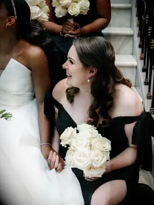 Half up and half down hair down