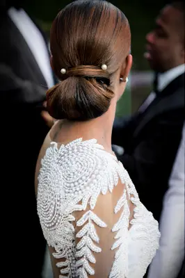 Pearl Embellished Chignon