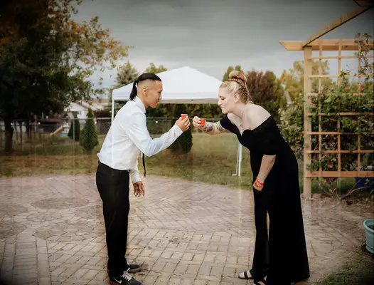 elegant braided high bun for your wedding day