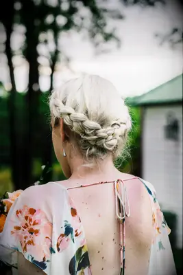 braid crown for your boho wedding day hair