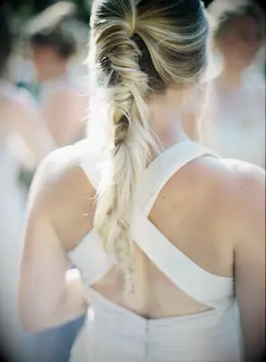 fishtail braid for the best romantic wedding day hair