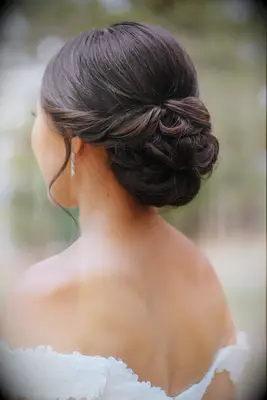 Twisted bun updo