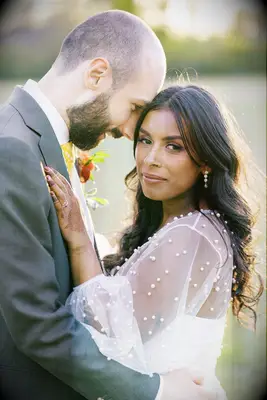 Curls with center part