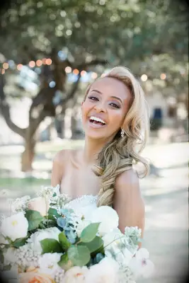 Sideswept blowout with side part