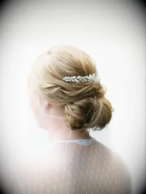 Elegant updo with hairclip