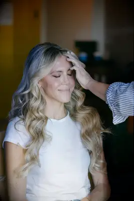 Romantic curls bridesmaid hairstyle