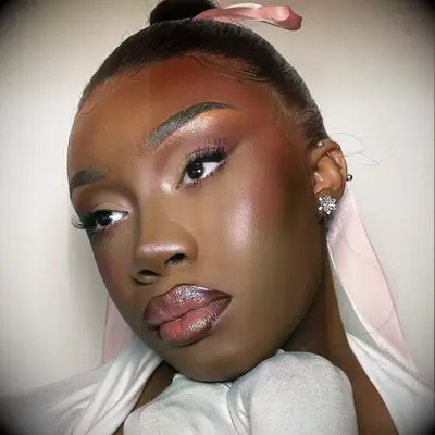 Demure pink Valentine