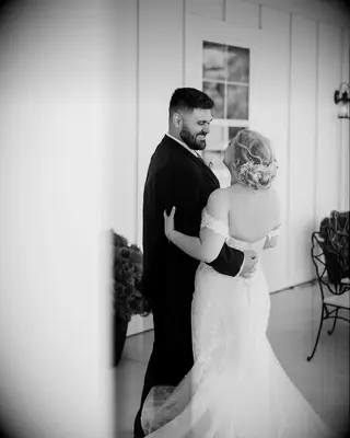 Bride with floral updo