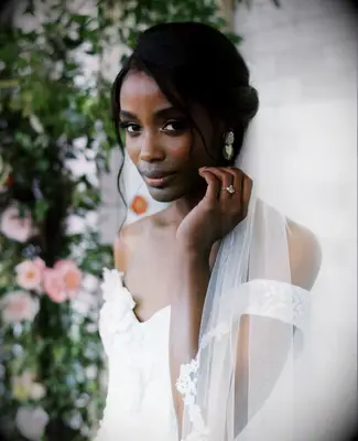 Bride with classic updo
