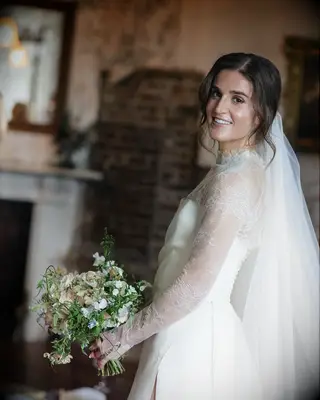 Dewy skin wedding makeup trend