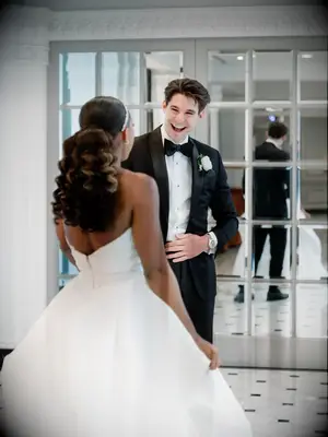 Soft Curls and Low Ponytail