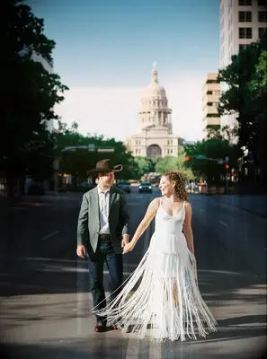 Half-Up Half-Down Curly Hairstyle