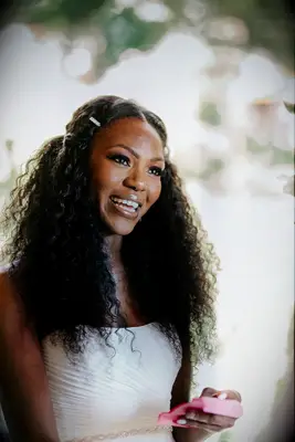 Half-Back Curly Hairstyle