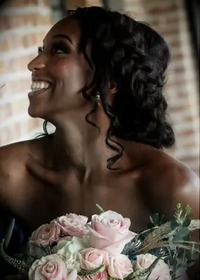 Soft Low Bun With Loose Braid