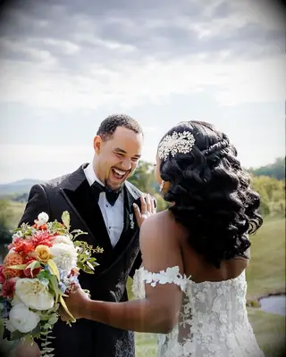 Romantic Curls With Fishtail Braid and Barrette