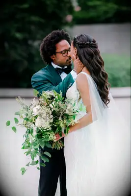 Long Loose Curls With Double-Wrapped Braids