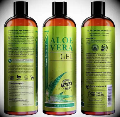 Aloe vera gel for razor bumps