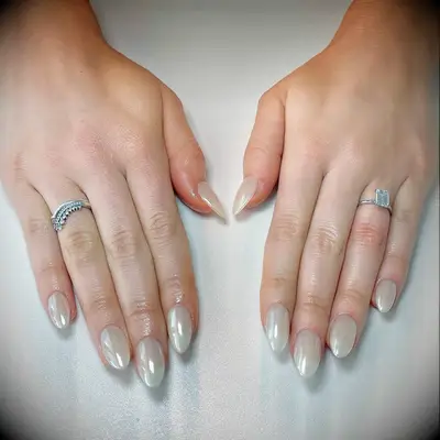 glazed donut wedding nails