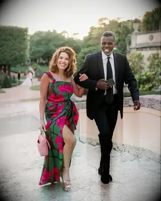 Shoulder length blowout bridal hairstyle