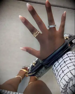 Blended Ombre engagement nail inspiration