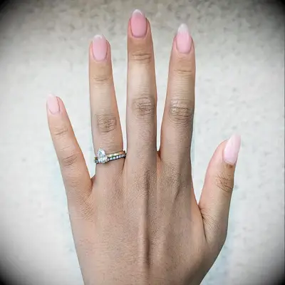 Nude minimalist engagement nail inspiration