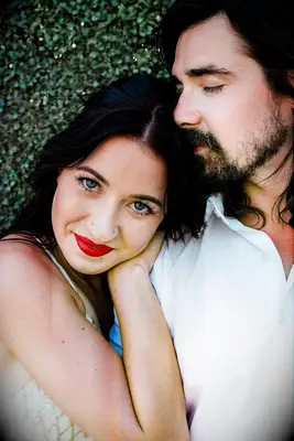 Bold Makeup for Blue Eyes and Black Hair