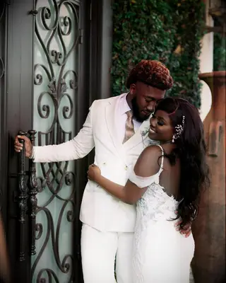 Bombshell curls wedding hairstyle